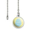 GRAPHICS & MORE Cute Blue Easter Egg with Daisies Ceiling Fan and Light Pull Chain view 2