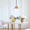 Elegant Lighting Living District Kenna 1-Light Metal Pendant in Black and Clear view 2