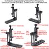Phone Tripod Mount with Quick Release Plate, Universal Phone Camera 360 Degree Rotate Photography and Video Recording Bracket Clip Holder Clamp Adapter for iPhone 8 7 6 Plus Smartphone view 3