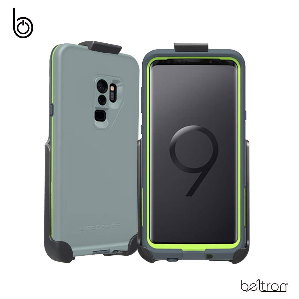 Belt Clip Holster Compatible with LifeProof FRE Galaxy S9 Plus S9+ Case (case is not Included) Features: Secure Fit, Quick Release Latch, Durable Rotating Belt Clip & Built-in Kickstand
