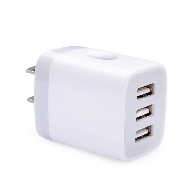 Fast Charging Block, USB Plug Wall Charging Adapters 3.1A Multiple Wall Charger Box Cube Brick for Samsung Galaxy S25 S24 S23 Ultra A17 A16 A15 A14 5G iPhone 17 Pro Max Air 16 15 14 13 12 Pro Max Moto