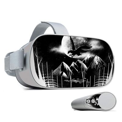 MightySkins Skin Compatible with Oculus Go - Eagles Night | Protective, Durable, and Unique Vinyl Decal wrap Cover | Easy to Apply, Remove, and Change Styles | Made in The USA