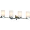 Volume Lighting 1164-3 Sharyn 4 Light 29" Wide Vanity Light with Frosted Glass Cylinder Shades view 1