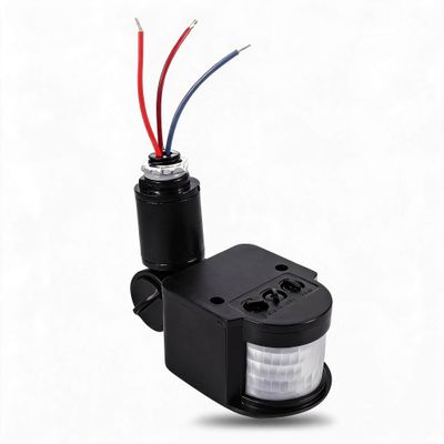 Outdoor LED AC 90~250V 180 Degree Security Infrared PIR Motion Sensor Detector Wall Light Switch