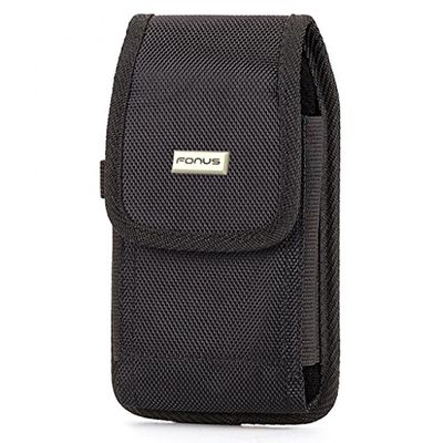 Rugged Durable Case Holster Metal Belt Clip Side Protective Cover Black for LG V40 ThinQ