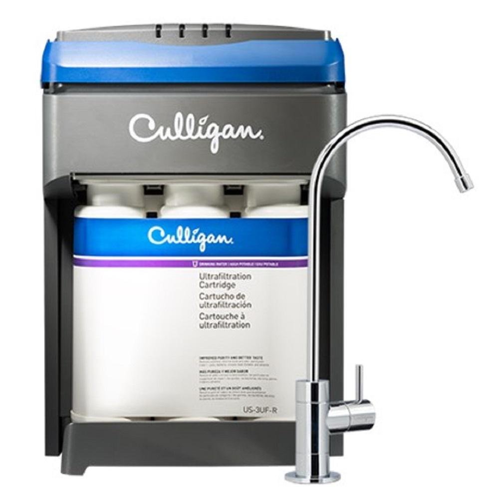 CULLIGAN US-3UF Ultra Filtration Under Sink Water 3Stage Drink WTR System, Standard, White
