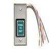 CRL SDC413NU Narrow Push To Exit Switch With Adjustable Release Timer Brushed Stainless Steel view 1