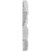 Ekena Millwork ROSC060X045PNXUF 6" W x 4 H x 1/2" P Large Christmas Poinsettia Flower Rosette, White view 3