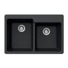 Houzer 33" Granite Composite Topmount 60/40 Double Bowl Kitchen Sink view 1