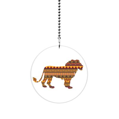 Gotham Decor African Lion Pattern Fan/Light Pull