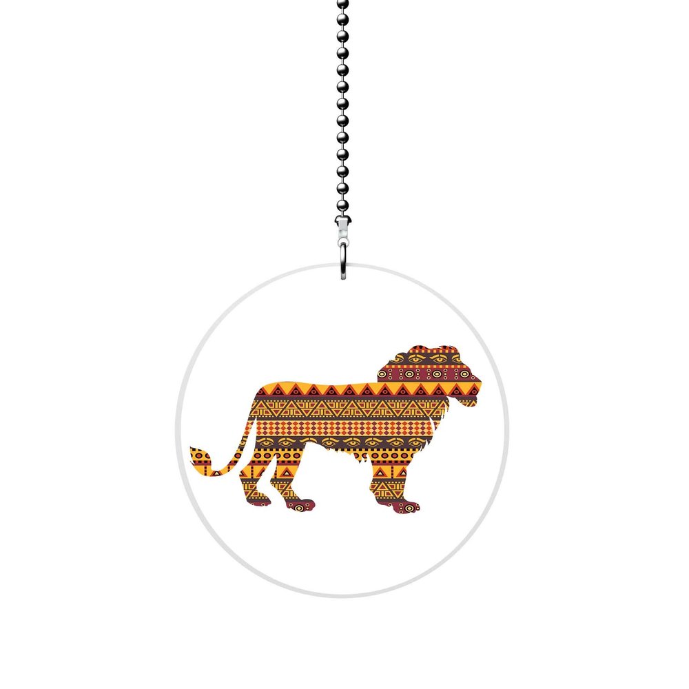 Gotham Decor African Lion Pattern Fan/Light Pull