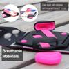 HANZIUP Running Armband for iPhone Xs Max XR X 8 7 6S Plus Samsung Galaxy S9 S8 &More,Adjustable One-Hand Quick Lock Phone (w/CASE ON) Holder+Card Slot for Hiking Cycling Climbing Marathon (Rose) view 3