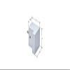 CRL SDKSQ1BN Brushed Nickel Square Wall Mount Robe Hook view 2
