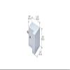 CRL SDKSQ1BN Brushed Nickel Square Wall Mount Robe Hook view 3