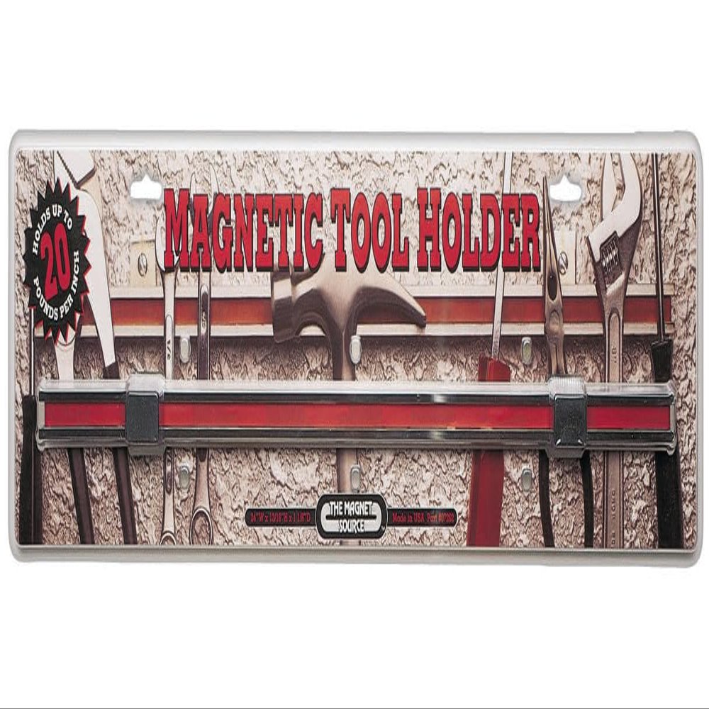 Master Magnetics 7662 0 Magnetic Tool Holder, Nickel Plated/Red, 24", Nickel Plated/red