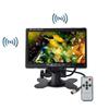 WEPECULIOR 7 Inch Car Rearview Desktop Monitor, Car Digital Parking Rearview Monitor 2 Video Inputs for Reversing Camera/VCD/DVD view 1