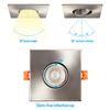 TORCHSTAR 6-Pack 3 Inch LED Gimbal Recessed Light 5000K Square view 3