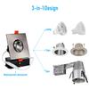 TORCHSTAR 6-Pack 3 Inch LED Gimbal Recessed Light 5000K Square view 4