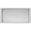 Ekena Millwork ROSC040X020REDUF 4" W x 2" H x 3/8" P Small Reading Square Rosette, White view 1