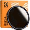 K&F CONCEPT 72mm Variable ND2-ND400 ND Lens Filter (1-9 Stops) for Camera Lens, Adjustable Neutral Density Filter with Microfiber Cleaning Cloth (B-Series) view 1