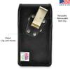 Turtleback Belt Case Designed for iPhone 11 Pro Max (2019) / XS Max (2018) with OB Symmetry, Vertical Holster Black Leather Pouch with Heavy Duty Rotating Belt Clip, view 2