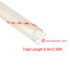 uxcell 10pcs Fiberglass Heat Shield Sleeve 3mm(1/8-inch) ID x 2.95ft Adjustable PVC Silicone Fiberglass Sleeve Pipe view 2