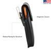 Turtleback Belt Case Designed for iPhone Xs (2018) Fits with OB Pursuit, Vertical Holster Black Leather Pouch with Heavy Duty Rotating Belt Clip, view 4