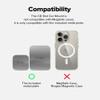 Ringke 2 in 1 CD Slot Car Phone Holder Mount One Touch Premium Adjustable Phone Grip Strong Magnet Clip Cradle for Universal Smartphone - Black view 2