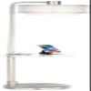 Vogue 60" Modern Tray Table and USB Floor Lamp Living Room view 3