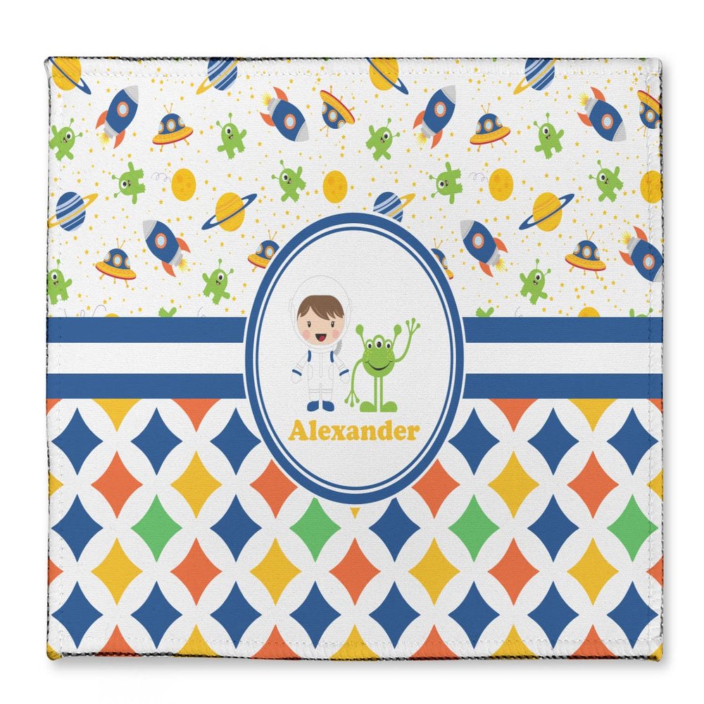 Personalized Boy's Space & Geometric Print Microfiber Screen Cleaner
