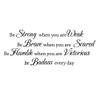 Be Strong Be Brave Be Humble Wall Decal-Vinyl Inspirational Art view 3