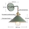 Plug-In Dimmable Wall Sconce Lamps Lighting Fixture withIn-line Cord Dimmer Switch,Green Macaron Wall lamp E26 Socket Copper lamp Holder with Matte Paint Body Bedside lamp Bathroom Vanity Lights view 2