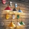 Plug-In Dimmable Wall Sconce Lamps Lighting Fixture withIn-line Cord Dimmer Switch,Green Macaron Wall lamp E26 Socket Copper lamp Holder with Matte Paint Body Bedside lamp Bathroom Vanity Lights view 4