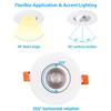 TORCHSTAR 6-Pack 3 Inch Gimbal LED Recessed Light, CRI 90+ Dimmable, 5000K view 2