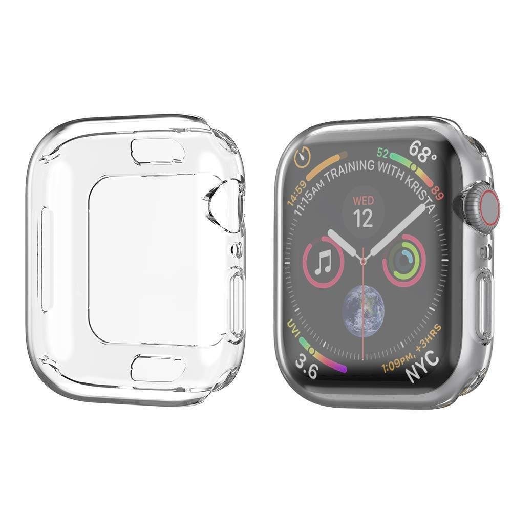 Soft Clear Screen Protector Cover TPU Snap On Case for iWatch Apple Watch Series 4 (44mm)
