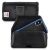 Turtleback Holster Designed for iPhone 11 Pro, XS & X Fits with OB Statement, Black Leather Belt Case Pouch with Executive Belt Clip, Horizontal view 1