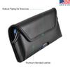 Turtleback Holster Designed for iPhone 11 Pro, XS & X Fits with OB Statement, Black Leather Belt Case Pouch with Executive Belt Clip, Horizontal view 4