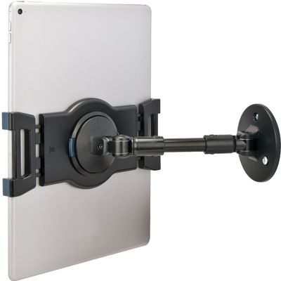 Aidata US-5112A Universal Tablet Wall Mount with Extension Arm; For Most 7.9" to 13" Tablets; Securely Mounts Tablets onto a Wall, Cabinet, Desk; Adjusting Viewing Angle