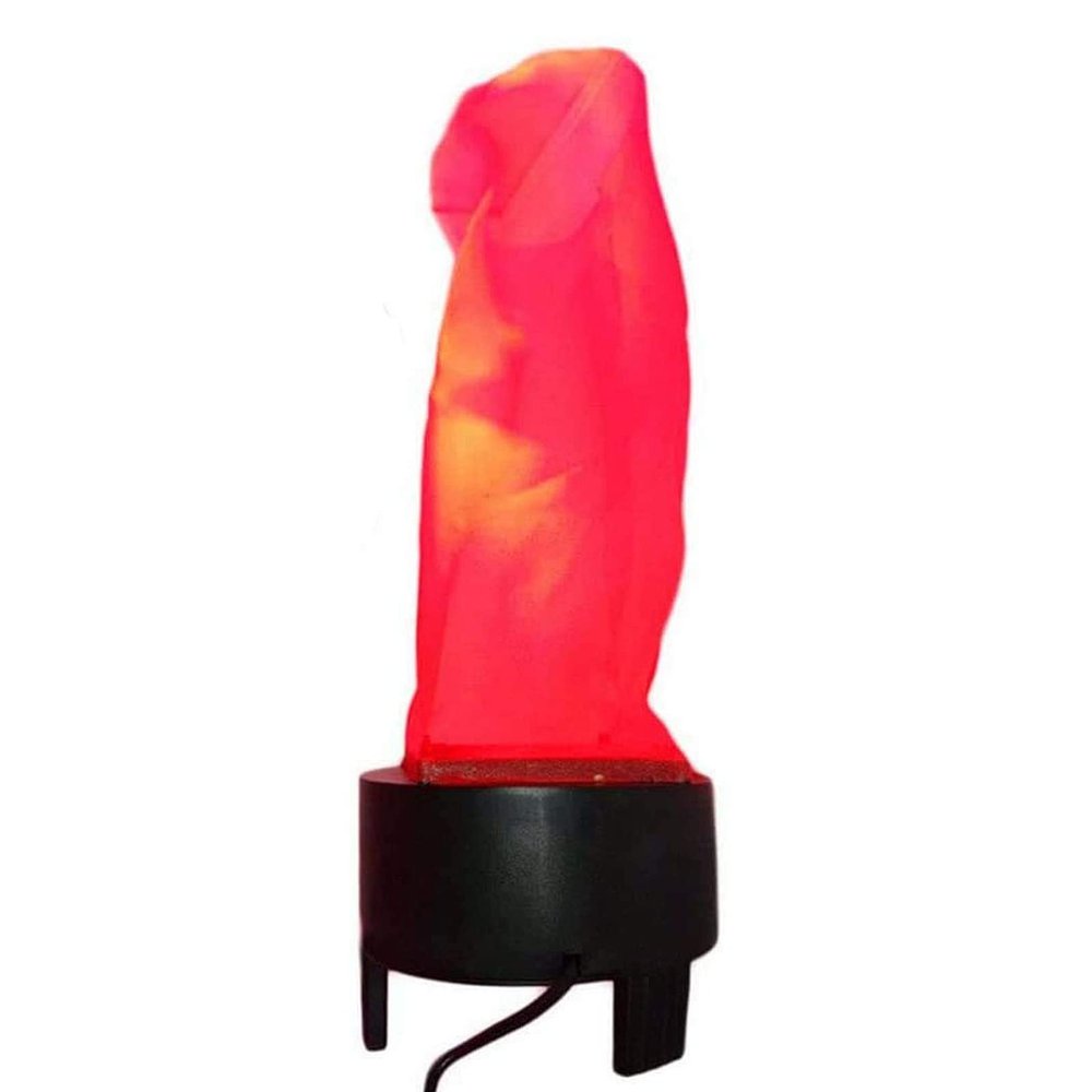 LED Fake Fire Flame Light 3D Flickering Electronic Fire Night Light Prop, Simulated Flame Lamp for Halloween & Christmas, Indoor Party Decoration, US Plug