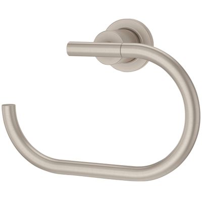 Pfister Contempra Brushed Nickel Hand Towel Ring for Bathroom BRBNC1K