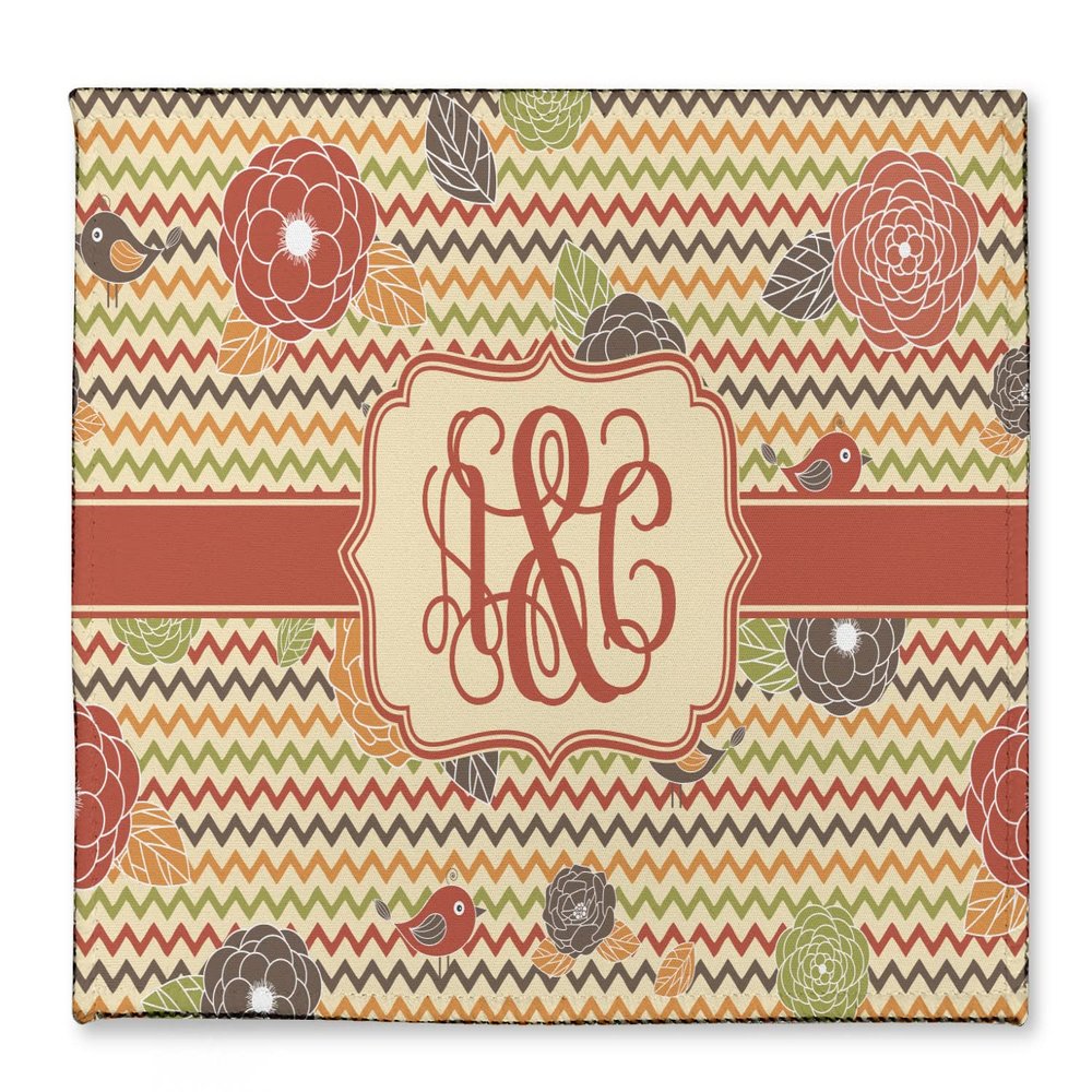 Personalized Chevron & Fall Flowers Microfiber Screen Cleaner