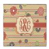 Personalized Chevron & Fall Flowers Microfiber Screen Cleaner view 1