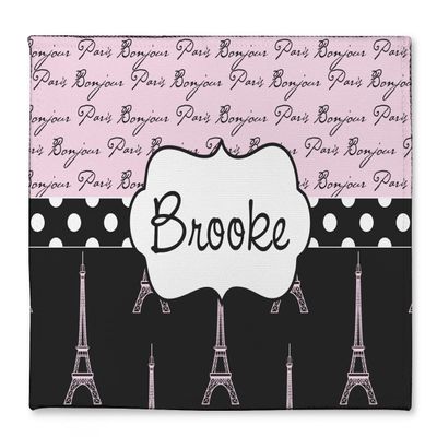 Personalized Paris Bonjour and Eiffel Tower Microfiber Screen Cleaner