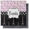 Personalized Paris Bonjour and Eiffel Tower Microfiber Screen Cleaner view 2