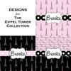 Personalized Paris Bonjour and Eiffel Tower Microfiber Screen Cleaner view 4