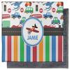 Personalized Transportation & Stripes Microfiber Screen Cleaner view 2