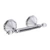 MODONA Four Piece Bathroom Accessories Set, Includes 24 Towel Bar, Robe Hook, Towel Ring, and Toilet Paper Holder  White Porcelain & Chrome - Flora Series - 5 Year Warrantee view 3