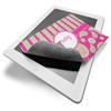 Personalized Pink & Green Paisley and Stripes Microfiber Screen Cleaner view 3