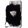 STENES Bling Case Compatible with iPhone XR - Stylish - 3D Handmade Luxury Fox Flowers Magnetic Wallet Credit Card Slots Fold Stand Leather Cover Compatible with iPhone XR - Black view 1