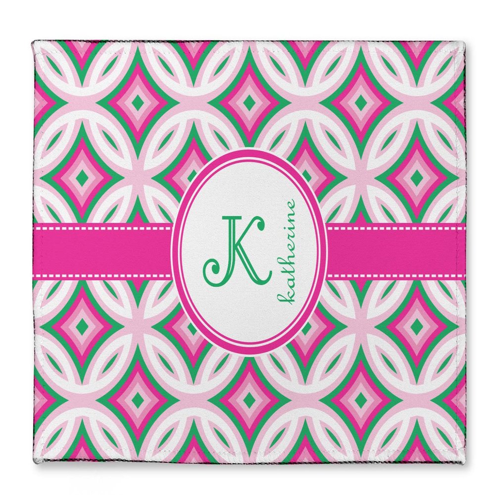 Personalized Linked Circles & Diamonds Microfiber Screen Cleaner